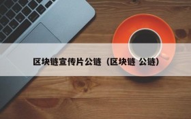 区块链宣传片公链（区块链 公链）