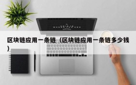 区块链应用一条链(区块链应用一条链多少钱)