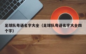 足球队粤语名字大全(足球队粤语名字大全四个字)
