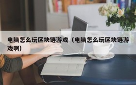 电脑怎么玩区块链游戏（电脑怎么玩区块链游戏啊）