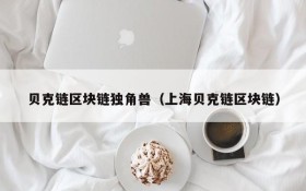贝克链区块链独角兽(上海贝克链区块链)