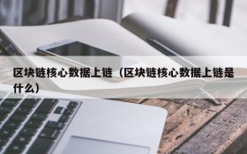 区块链核心数据上链（区块链核心数据上链是什么）