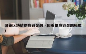 国美区块链供应链金融(国美供应链金融模式)